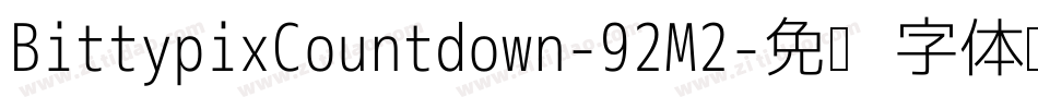 BittypixCountdown-92M2字体转换