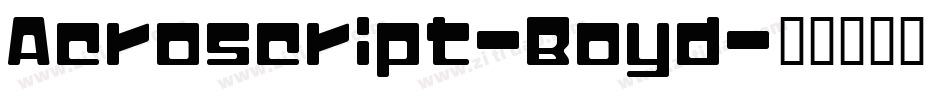 Acroscript-Boyd字体转换