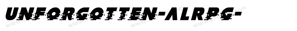 Unforgotten-ALRpg字体转换