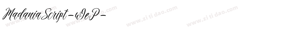 MadaniaScript-w9eP字体转换