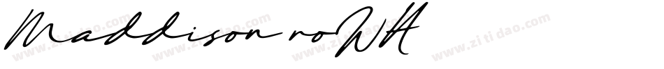 Maddison-roWA字体转换