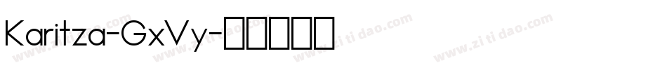 Karitza-GxVy字体转换
