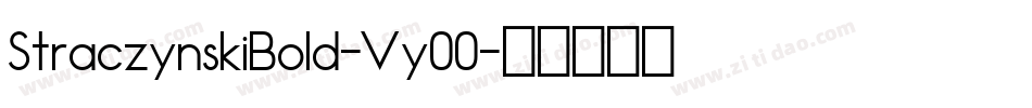 StraczynskiBold-Vy00字体转换