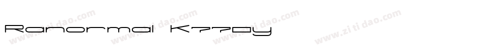 Ranormal-K770y字体转换