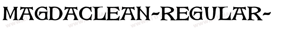 MagdaClean-Regular字体转换