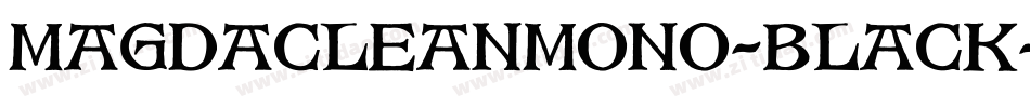 MagdaCleanMono-Black字体转换