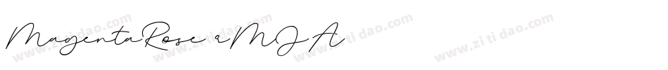 MagentaRose-rMJA字体转换