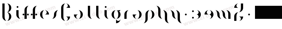BiffesCalligraphy-39wZ字体转换