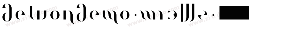 DelvonDemo-w13Wz字体转换