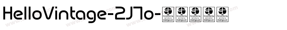 HelloVintage-2J7o字体转换