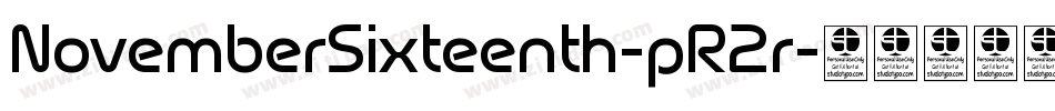 NovemberSixteenth-pR2r字体转换
