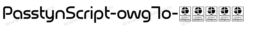 PasstynScript-owg7o字体转换 PasstynScript-owg7o字体转换