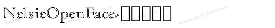 NelsieOpenFace字体转换
