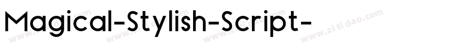 Magical-Stylish-Script字体转换