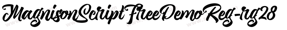 MagnisonScriptFreeDemoReg-rg28x字体转换