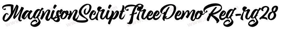 MagnisonScriptFreeDemoReg-rg28x字体转换