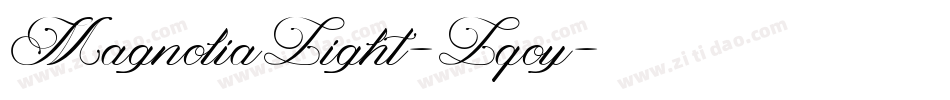 MagnoliaLight-Lqoy字体转换