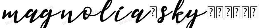 magnolia_sky字体转换