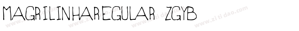 Magrilinharegular-ZGYB字体转换