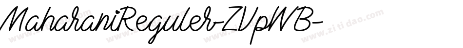 MaharaniReguler-ZVpWB字体转换
