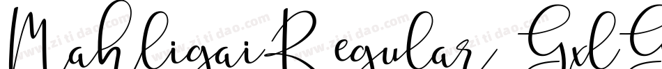 MahligaiRegular-GxlG字体转换