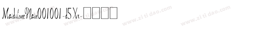 MaidstonePlain001001-d5Xx字体转换