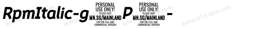 RpmItalic-g5P3字体转换 RpmItalic-g5P3字体转换