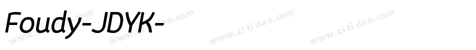 Foudy-JDYK字体转换