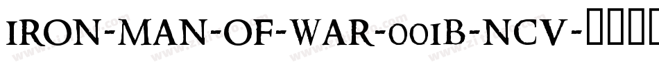 IRON-MAN-OF-WAR-001B-NCV字体转换