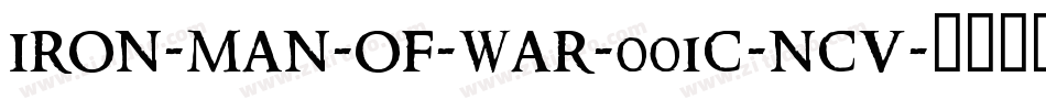 IRON-MAN-OF-WAR-001C-NCV字体转换