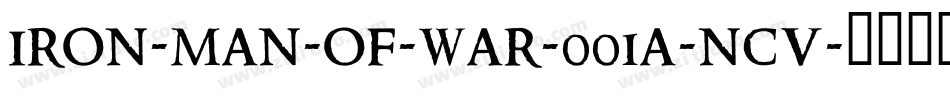 IRON-MAN-OF-WAR-001A-NCV字体转换