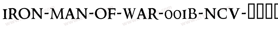 IRON-MAN-OF-WAR-001B-NCV字体转换