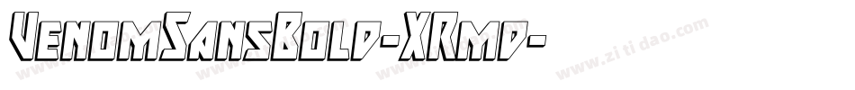 VenomSansBold-XRmd字体转换