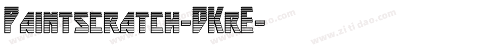 Paintscratch-DKrE字体转换