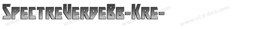 SpectreVerdeBb-Kre字体转换