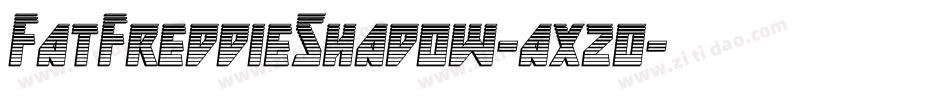 FatFreddieShadow-ax2o字体转换