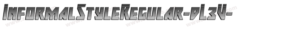 InformalStyleRegular-dL3V字体转换