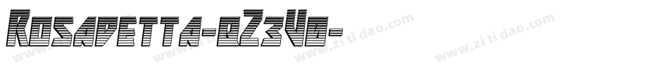 Rosadetta-qZ3V0字体转换