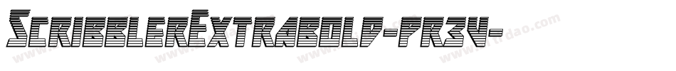 ScribblerExtrabold-pr3v字体转换