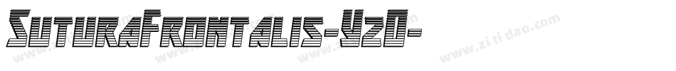 SuturaFrontalis-Y2O字体转换