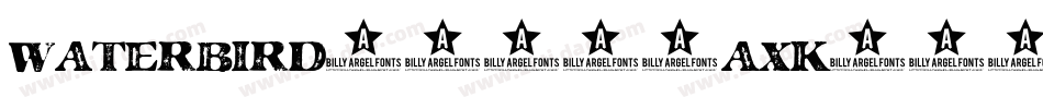 Waterbird101-7AXK字体转换