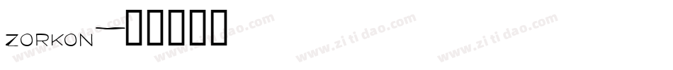 zorkon字体转换