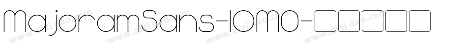 MajoramSans-lOM0字体转换