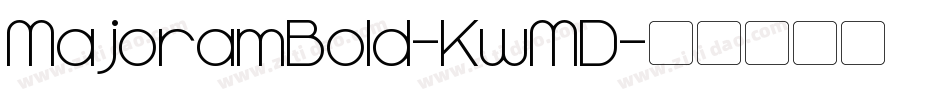 MajoramBold-KwMD字体转换