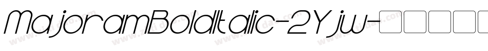 MajoramBoldItalic-2Yjw字体转换