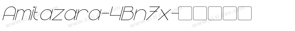 Amitazara-4Bn7x字体转换