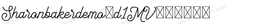 Sharonbakerdemo-d1MV字体转换