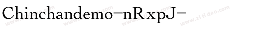Chinchandemo-nRxpJ字体转换