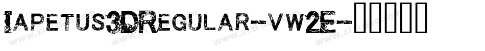 Iapetus3DRegular-vw2E字体转换