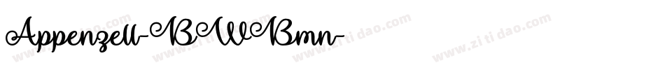 Appenzell-BWBmn字体转换